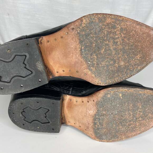 Vintage La Cabaña West Cowhide Vaqueros Boots - Picture 7 of 12